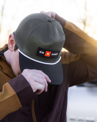Hunt Crosswind Mesh Hat | Olive and Black