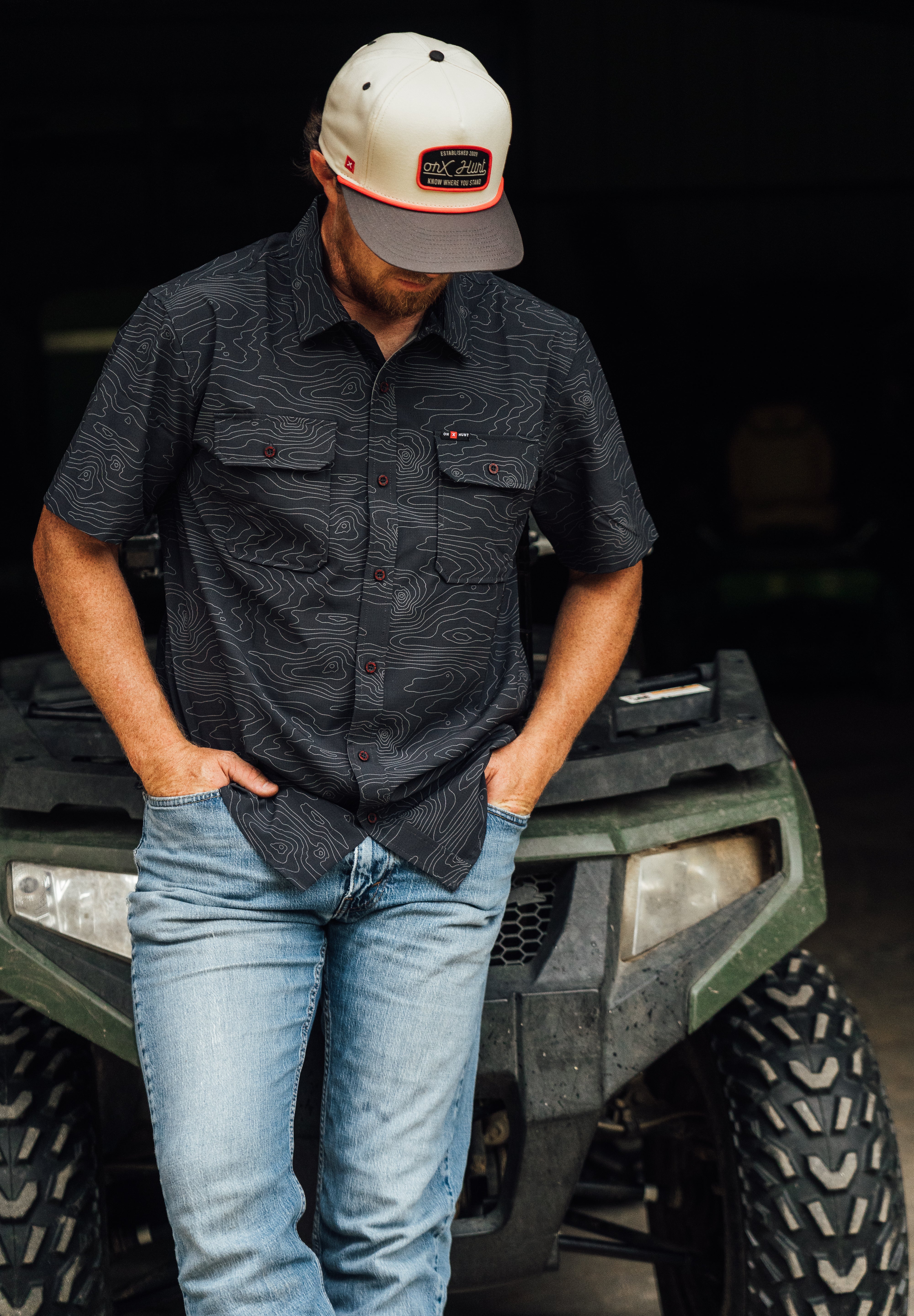 Hunt Traverse Airflow Button Down Shirt | Charcoal