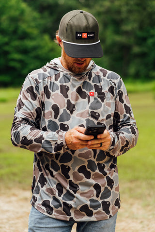 Hunt Bayou Run Airflow Hoodie | Duck Camo