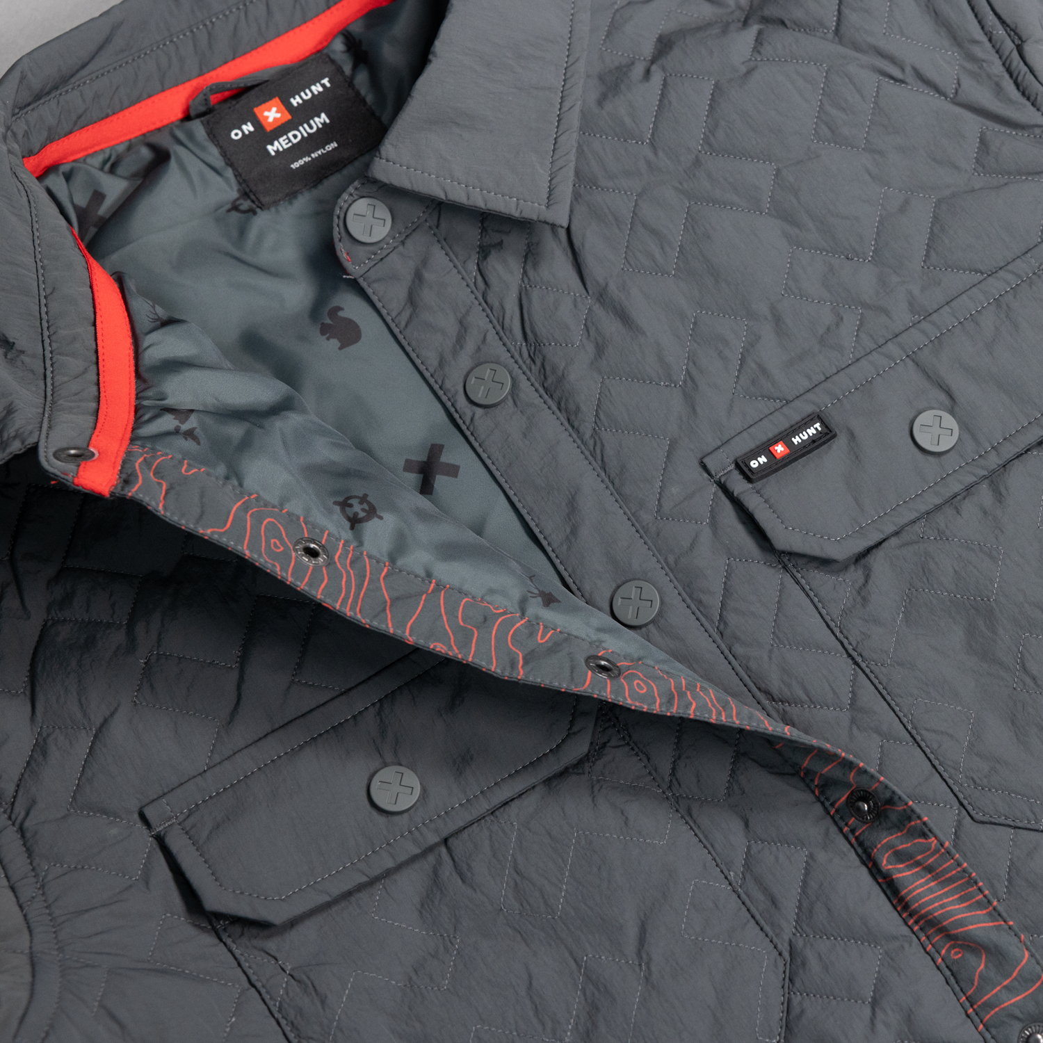 Hunt Bearing Puff Shacket | Charcoal