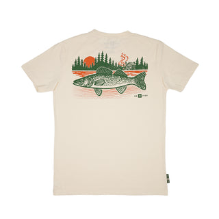 Fish Cabin Country Tee | Natural