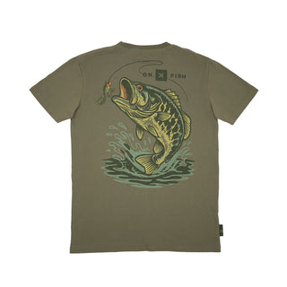 Fish Topwater Tiki Tee | Olive