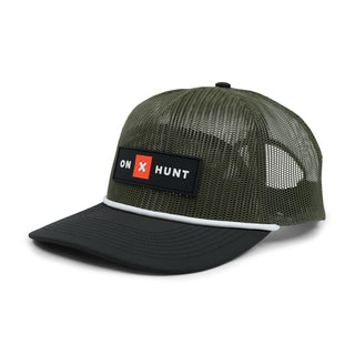 Hunt Crosswind Mesh Hat | Olive and Black