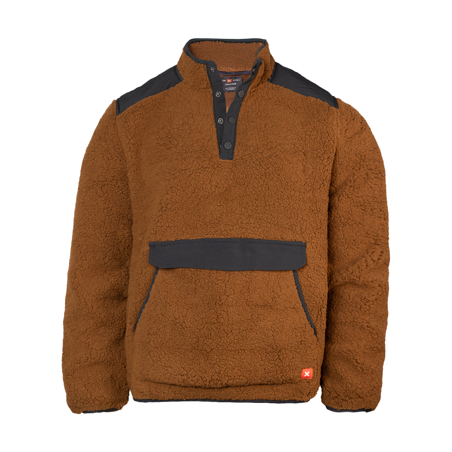 Hunt Elevation Sherpa Snap Pullover | Brown