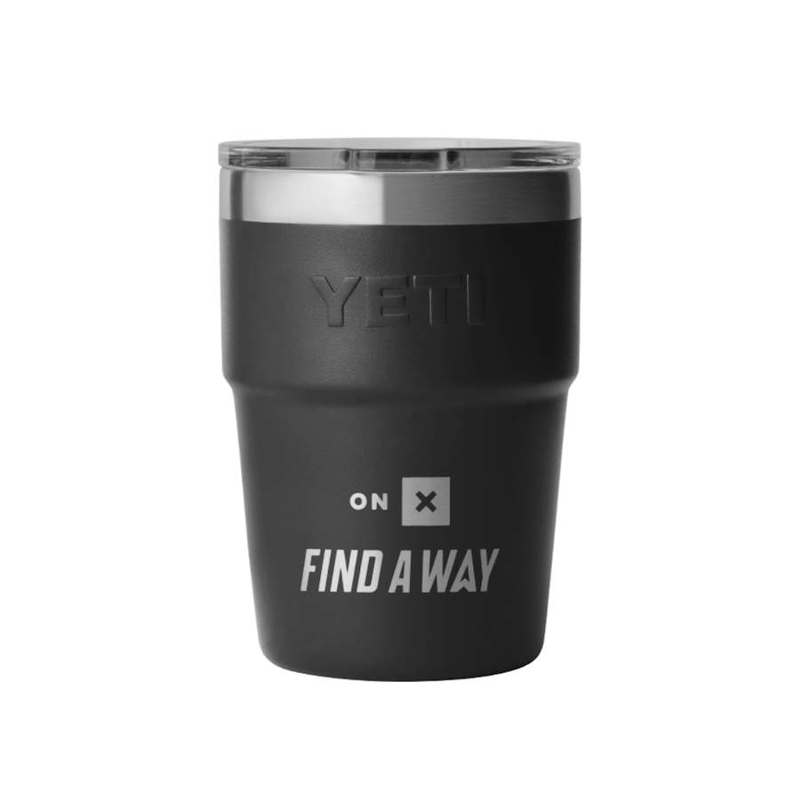onX Find A Way Yeti 16oz Stackable Cup | Black