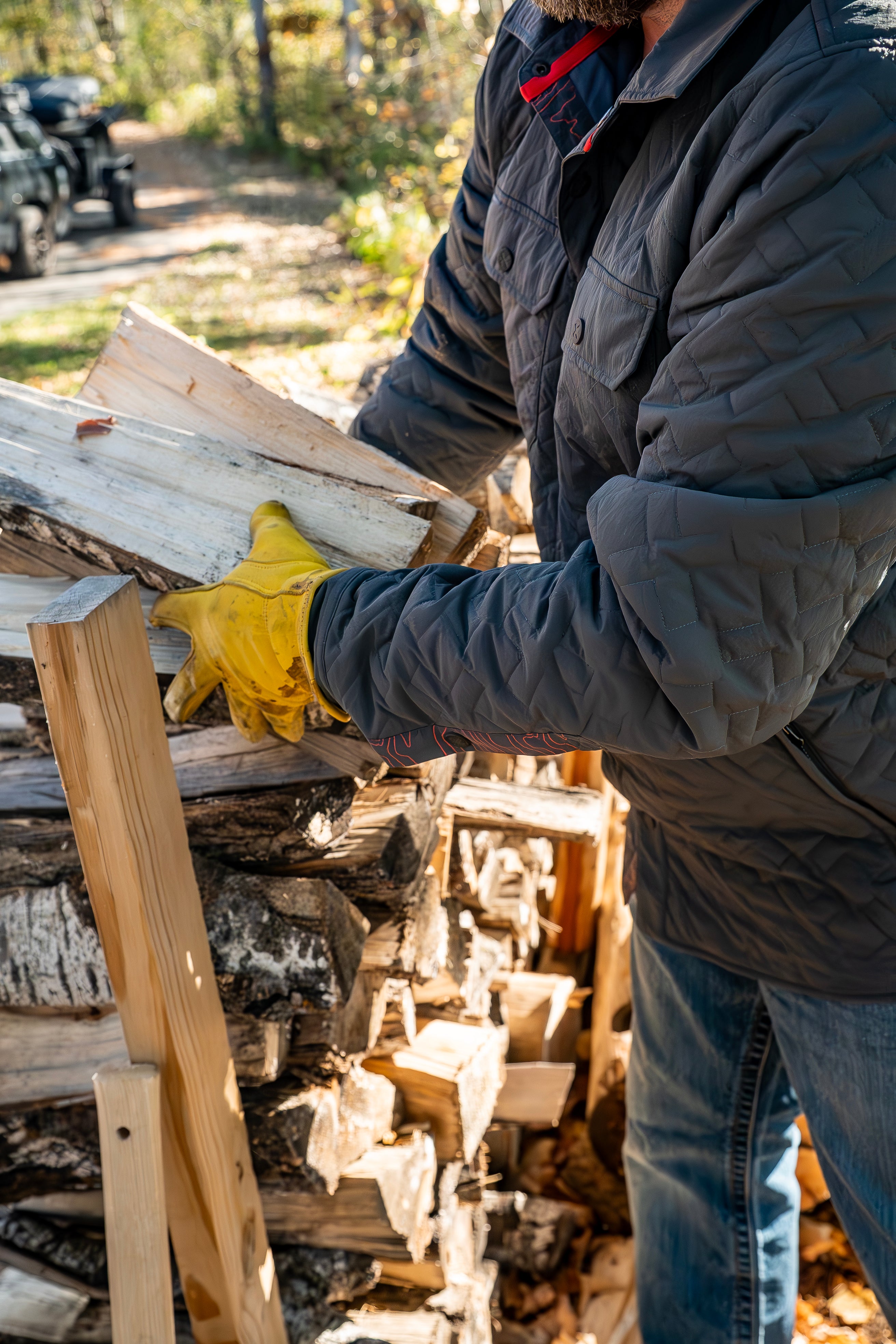 Hunt Bearing Puff Shacket | Charcoal