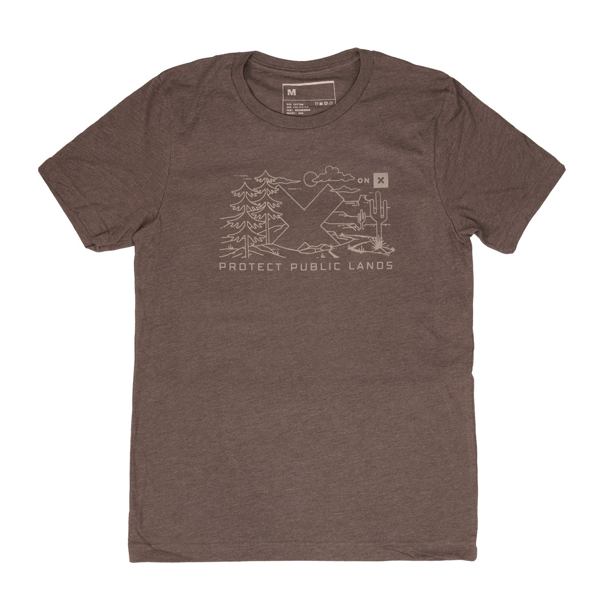 onX Protect Public Lands Adult Tee | Brown