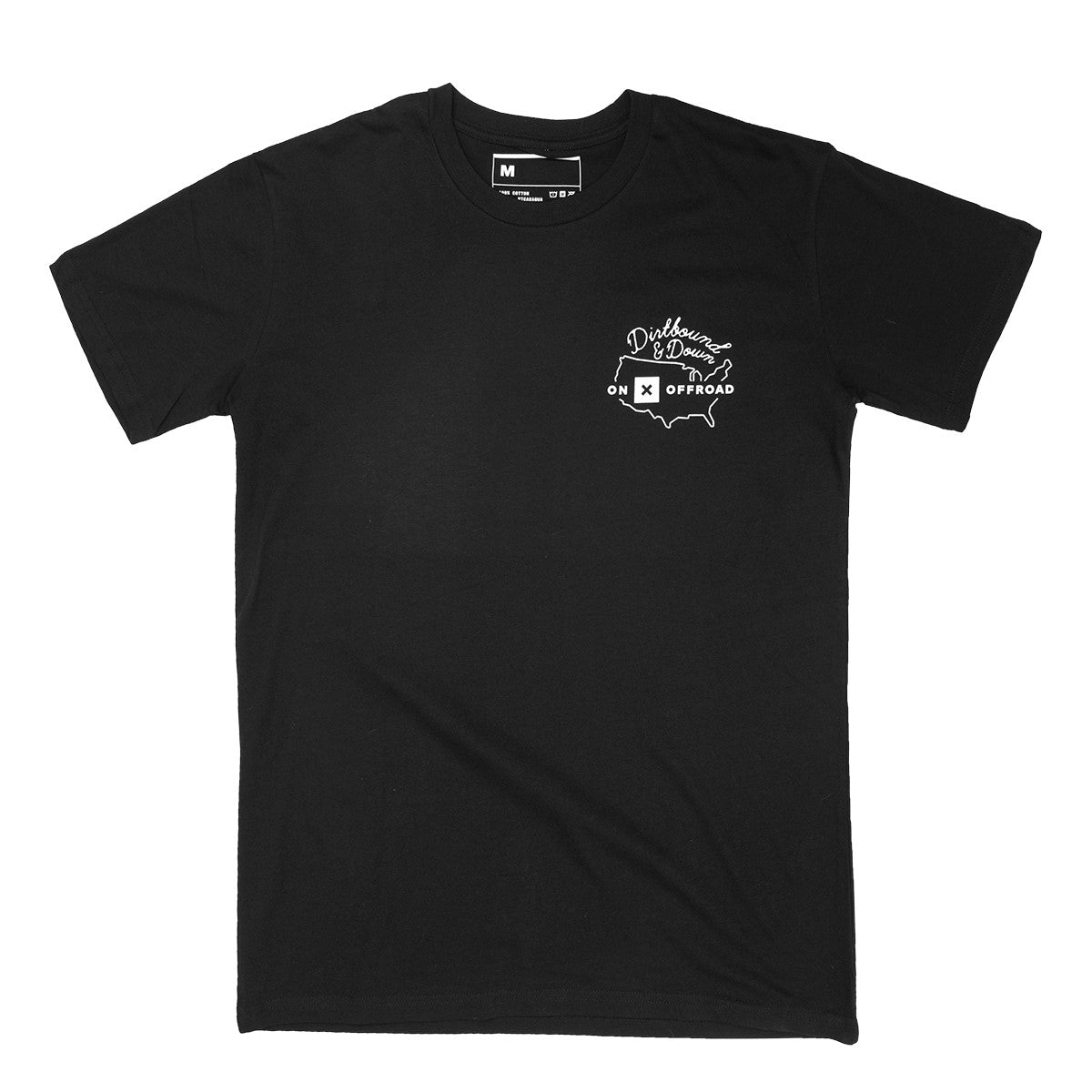 Offroad Dirtbound and Down Moto Tee | Black